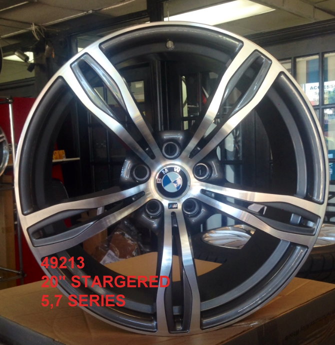 BMW BM7  M5.7 series  #49213  STYLE STAGERED WHEELS 20"  SET
